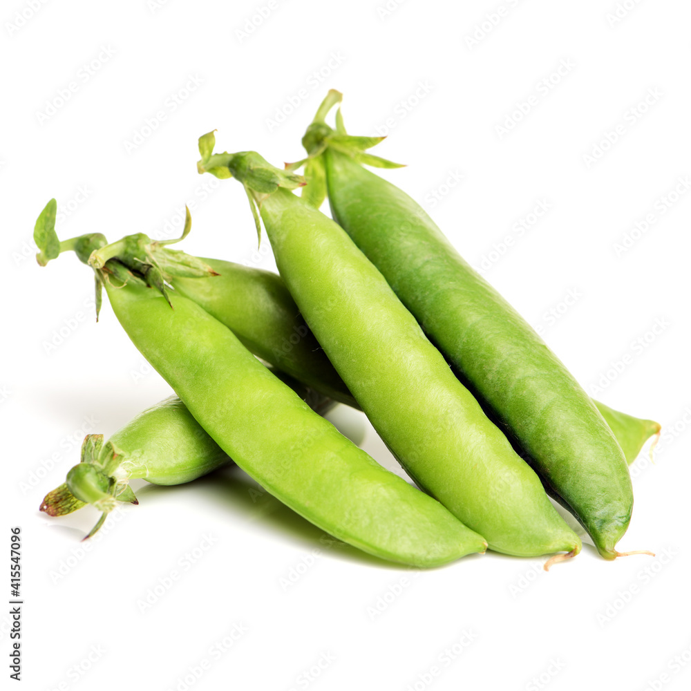 Fresh peas isolated on white background Fresh peas isolated on white background