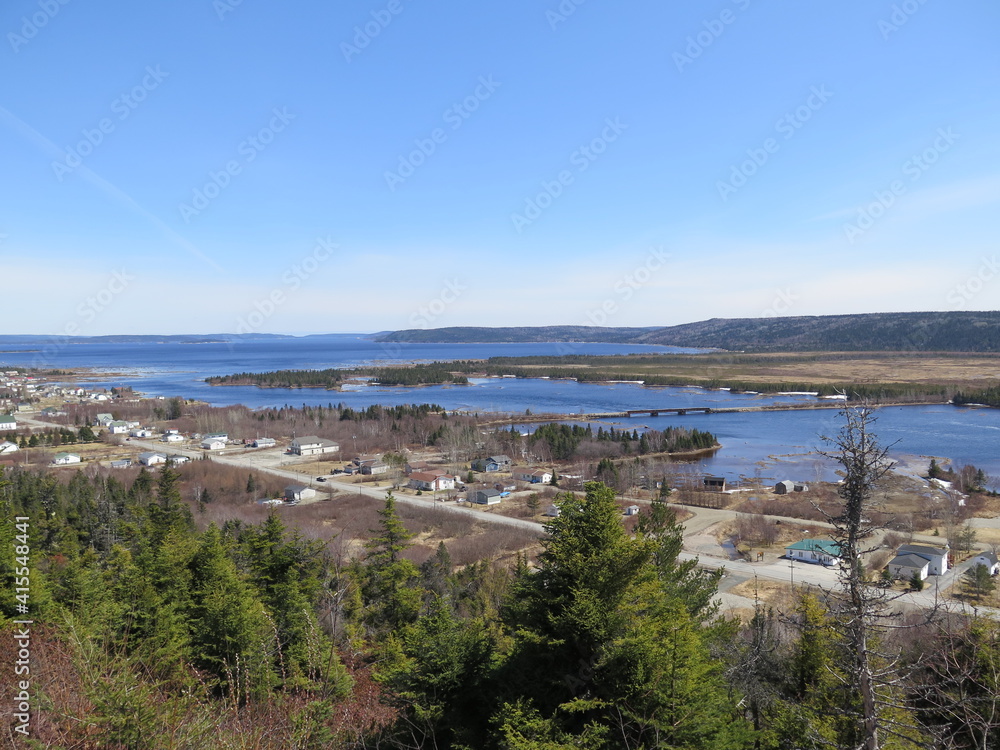 a view close to the Terra Nova National Park, Newfoundland, Canada, April