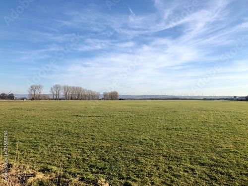 plowed field and sky