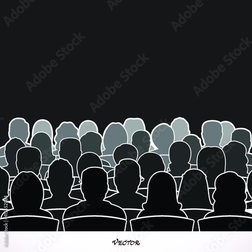 man look at the cinema or movies icon vector, theater icon vector. Seminar Conference 