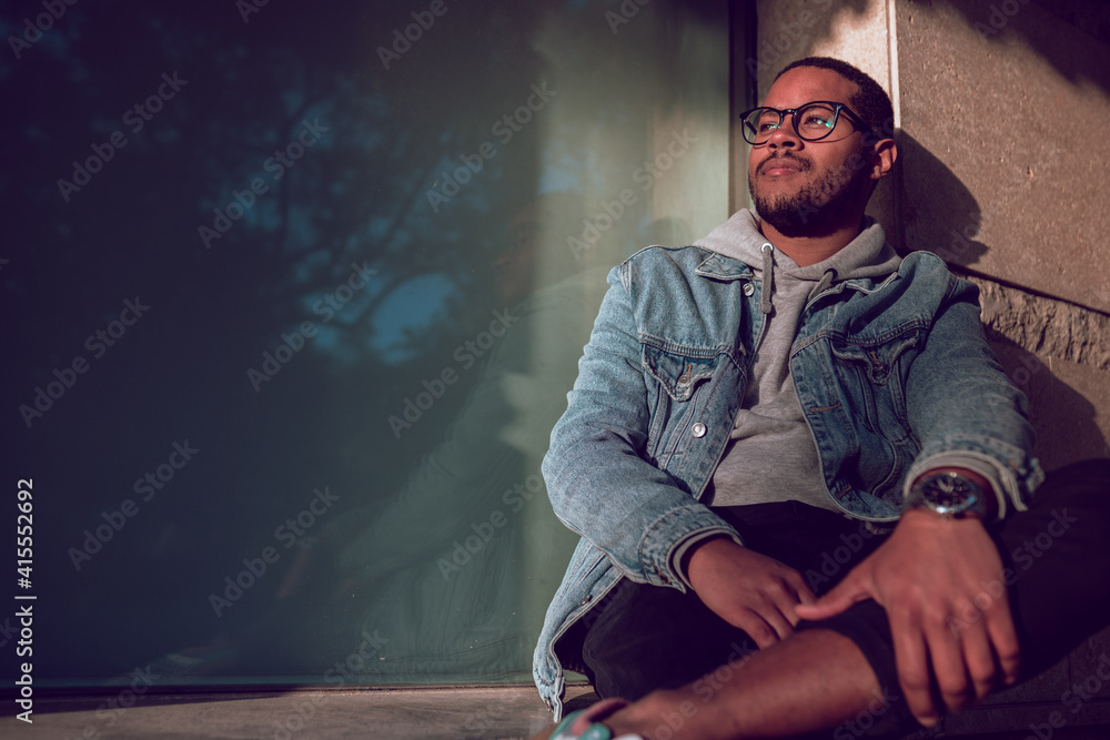 black man waiting for bus black man waiting for bus