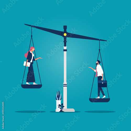 Inequality and feminism. Social inequality between women and men, Inequality and feminism. Social inequality between women and men, on the scales of justice