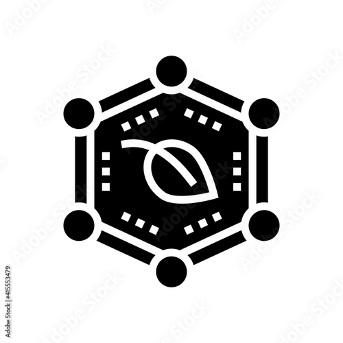 plants safe glyph icon vector. plants safe sign. isolated contour symbol black illustration