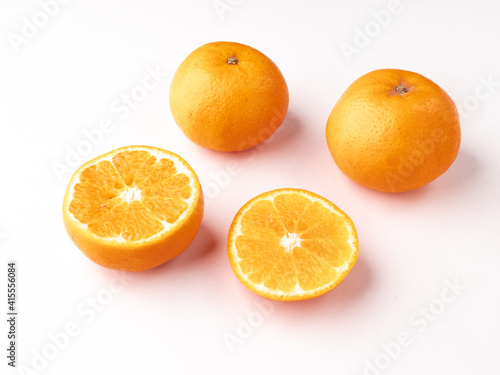 Fresh Oranges isolated stock image with white background. 