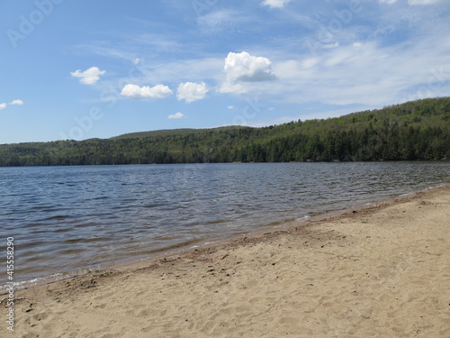 a lake in the Papineau-Labelle Wildlife Reserve, Quebec, Canada, May