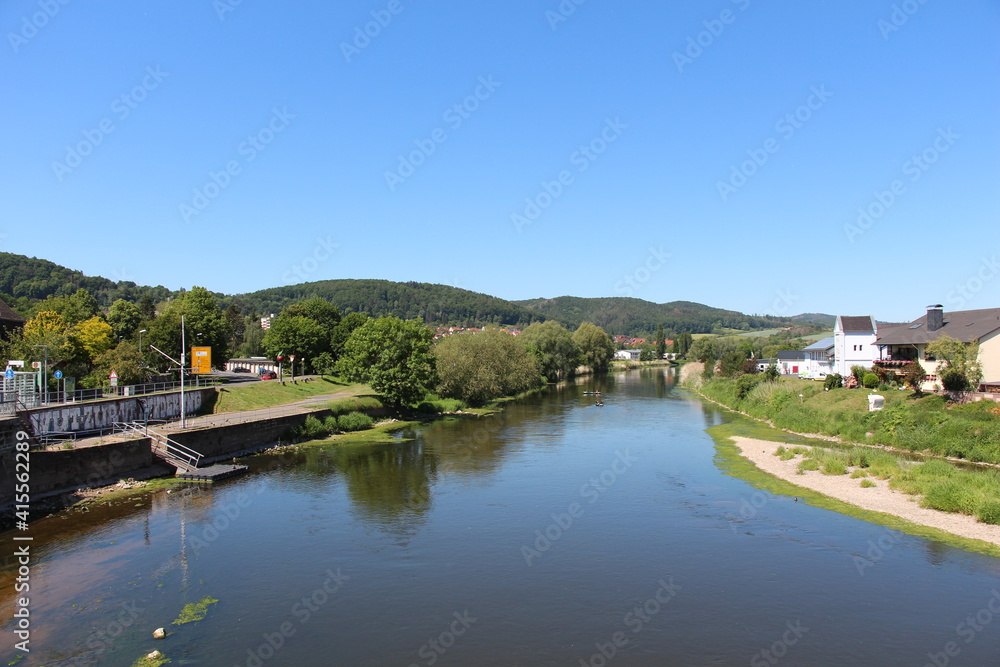 Die Werra bei Witzenhausen Die Werra bei Witzenhausen