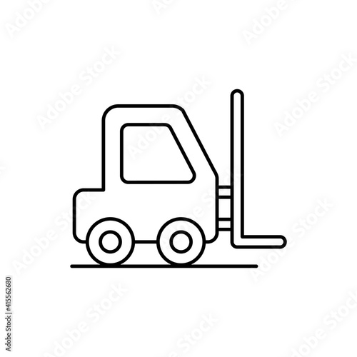 Lifter vector outline icon style illustration. EPS 10 file