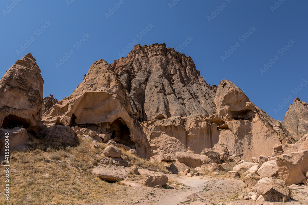 Obraz premium The Selime Monastery in Ihlara Valley, Cappadocia, Turkey