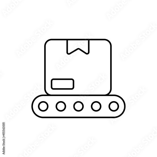 Ampere Meter vector outline icon style illustration. EPS 10 file