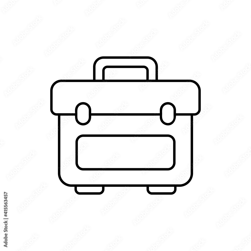 Tool Bag vector outline icon style illustration. EPS 10 file Tool Bag vector outline icon style illustration. EPS 10 file