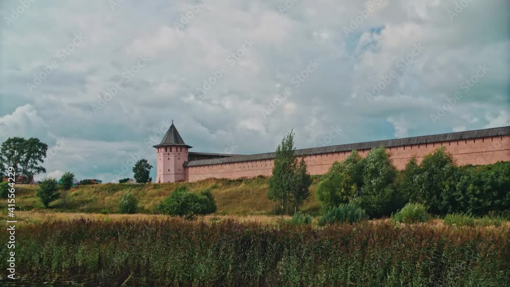 Suzdal, Spaso-Evfimiev Monastery and the Kamenka River, Russia. Golden rings of Russia Suzdal, Spaso-Evfimiev Monastery and the Kamenka River, Russia. Golden rings of Russia