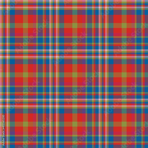 Plaid seamless pattern. Vector background of textile ornament. Flat fabric design. © SolaruS
