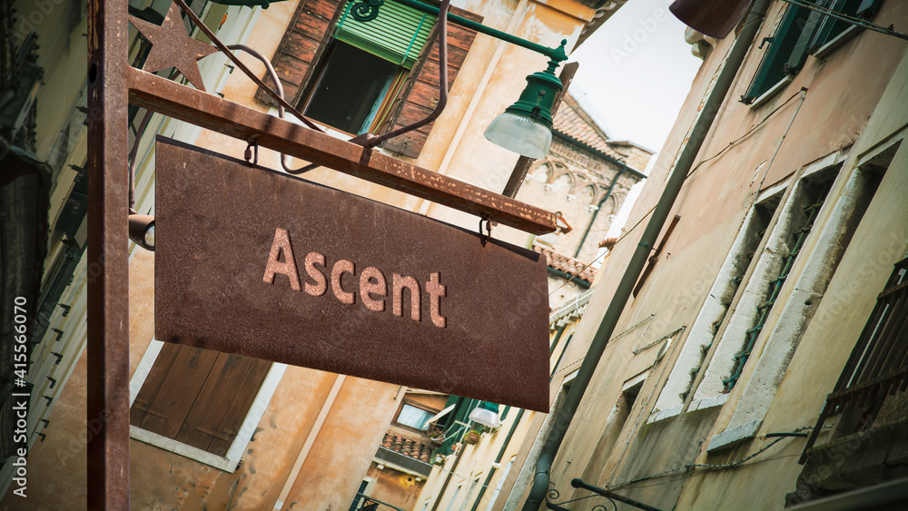 Fototapeta premium Street Sign to Ascent
