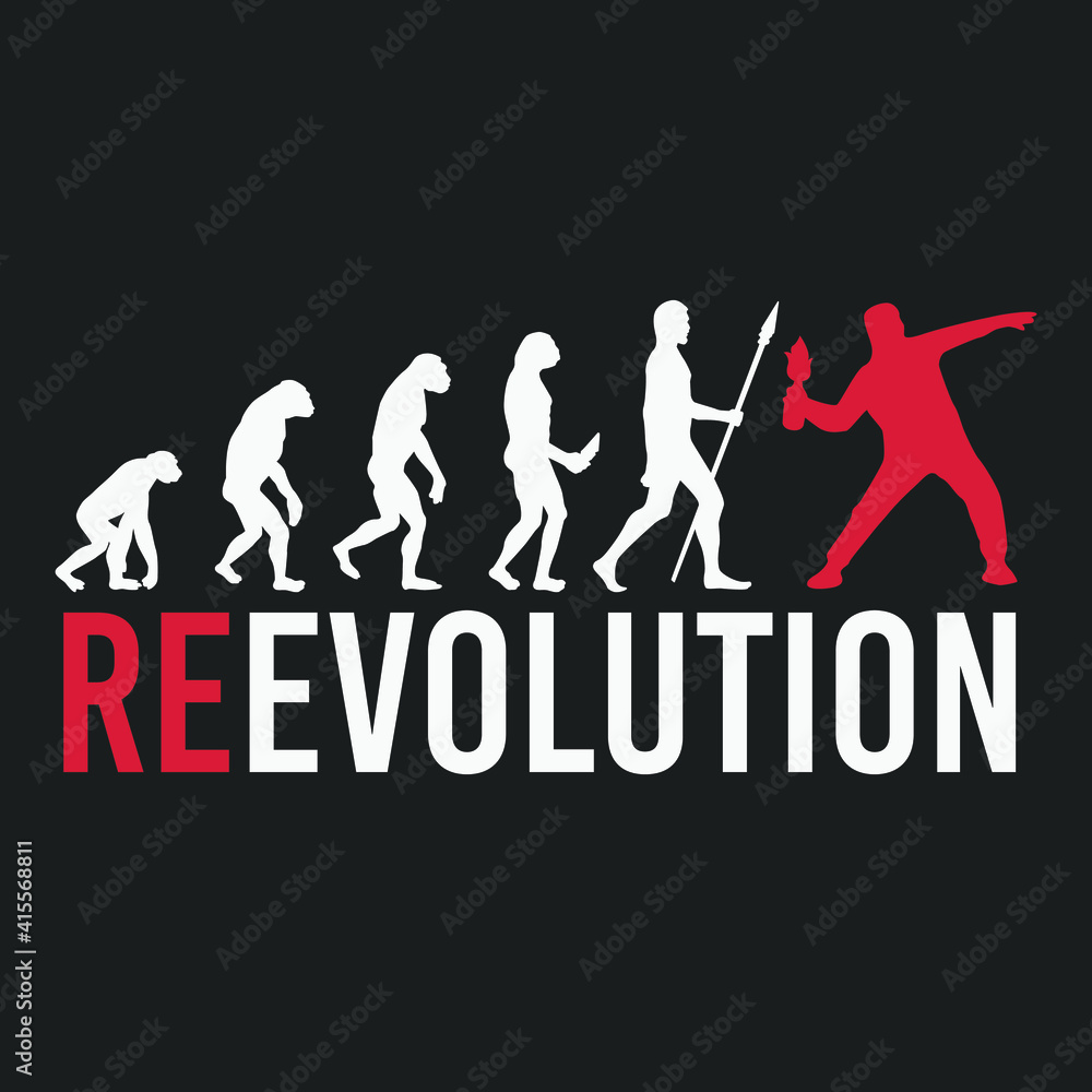 Revolution Silhouette Illustration. Darwin Evolution of Man Vector Design. Riot People Manifestation Protest. Revolution Silhouette Illustration. Darwin Evolution of Man Vector Design. Riot People Manifestation Protest.