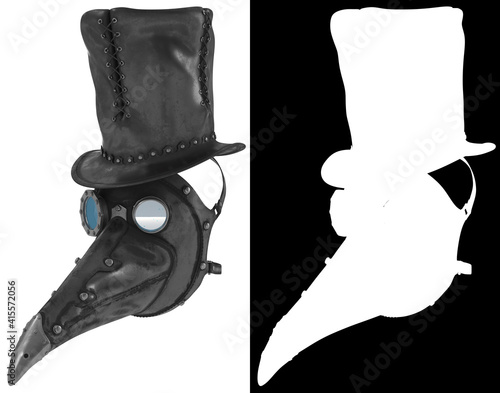 Plague doctor mask 2 Antique medical mask v1
