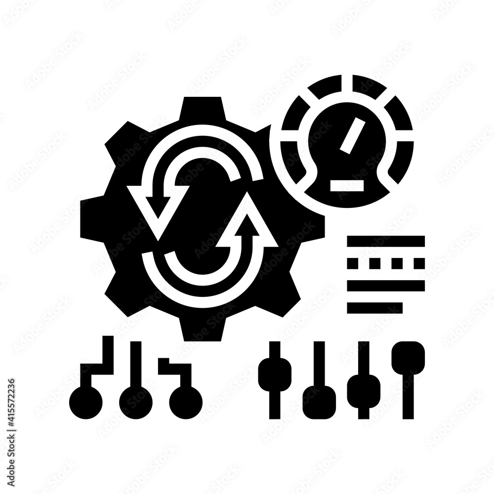 working process optimize glyph icon vector. working process optimize sign. isolated contour symbol black illustration working process optimize glyph icon vector. working process optimize sign. isolated contour symbol black illustration