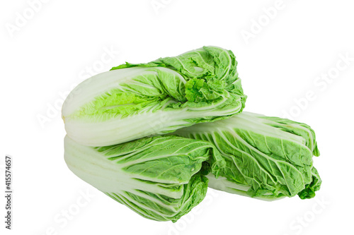 Light green napa cabbage, isolated on white