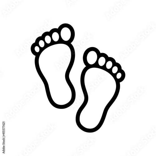 Footprint outline icon