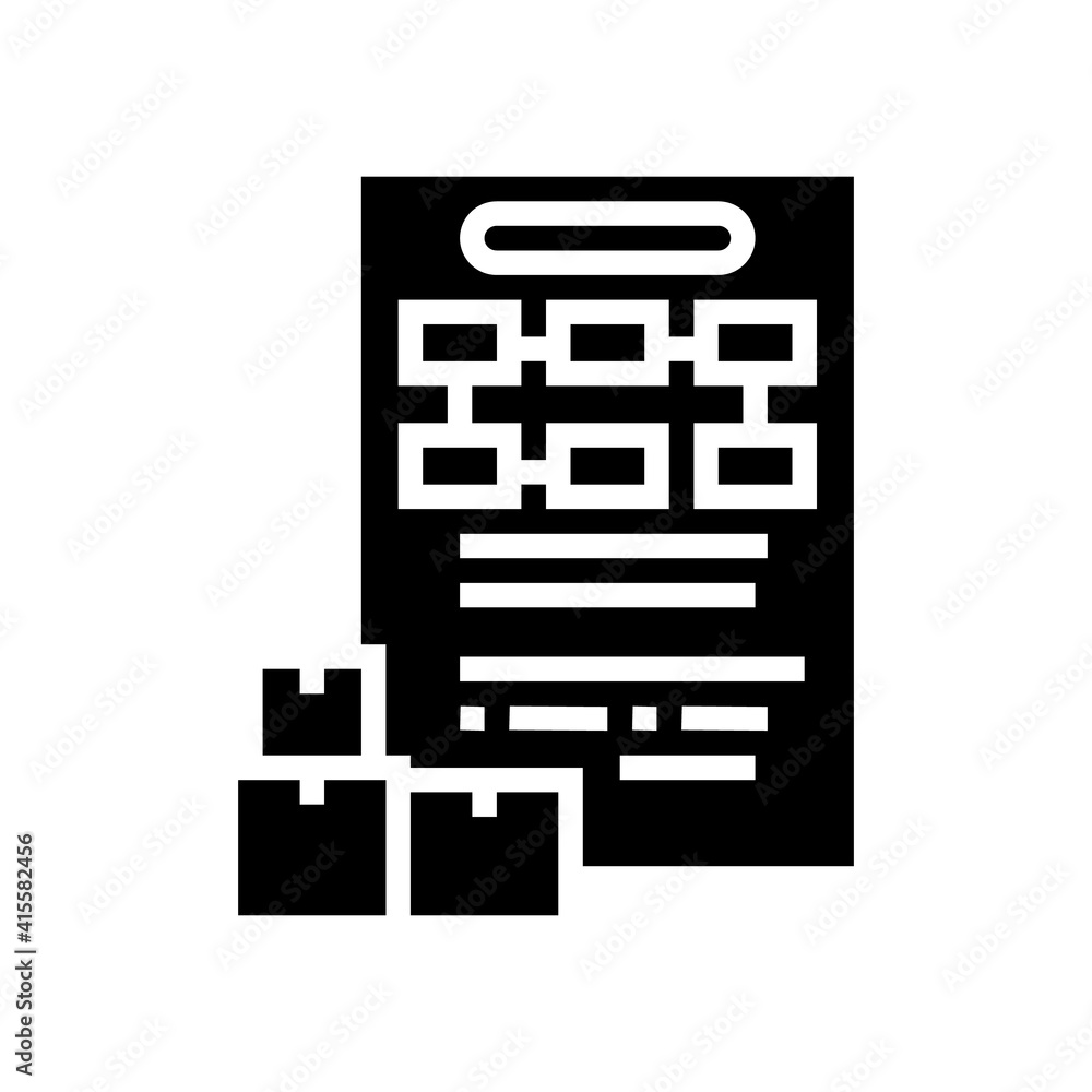 order management glyph icon vector. order management sign. isolated contour symbol black illustration order management glyph icon vector. order management sign. isolated contour symbol black illustration