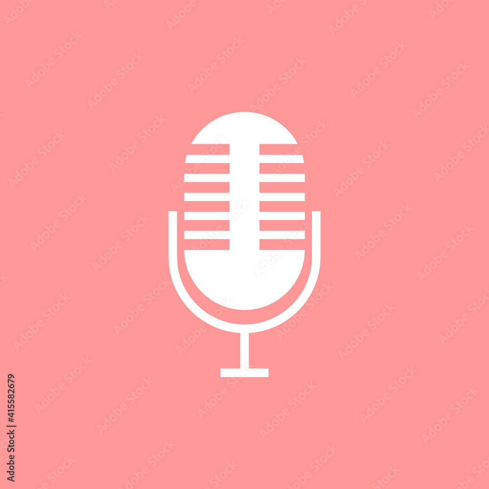 microphone button icon flat design style microphone button icon flat design style