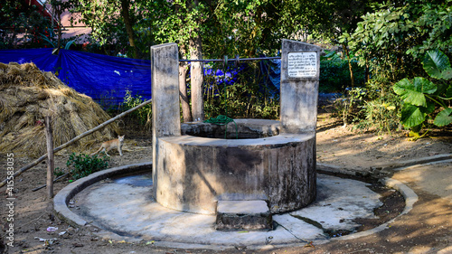 Abundant well at a rural Indian village. 