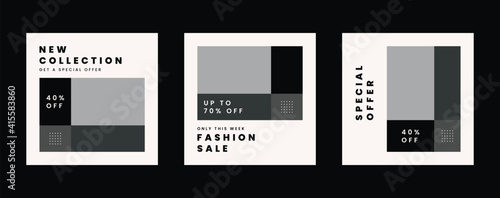 Fashion store social media post template