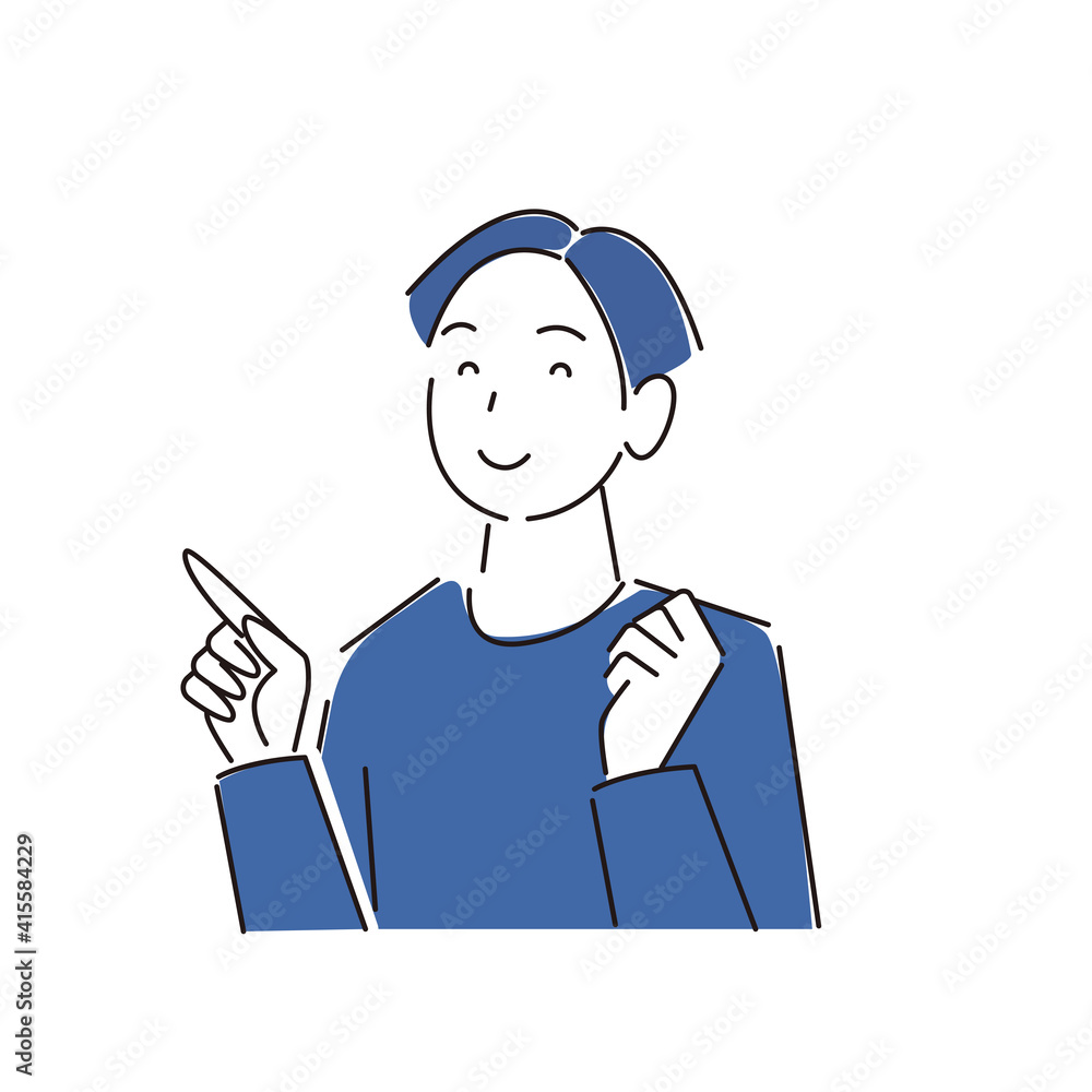 指さし 笑顔の男性 程よいシンプルなイラスト ベクター Pointing smile man Moderately simple illustration vector
指さし 笑顔の男性 程よいシンプルなイラスト ベクター Pointing smile man Moderately simple illustration vector
