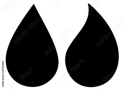 Large raindrops in the set.