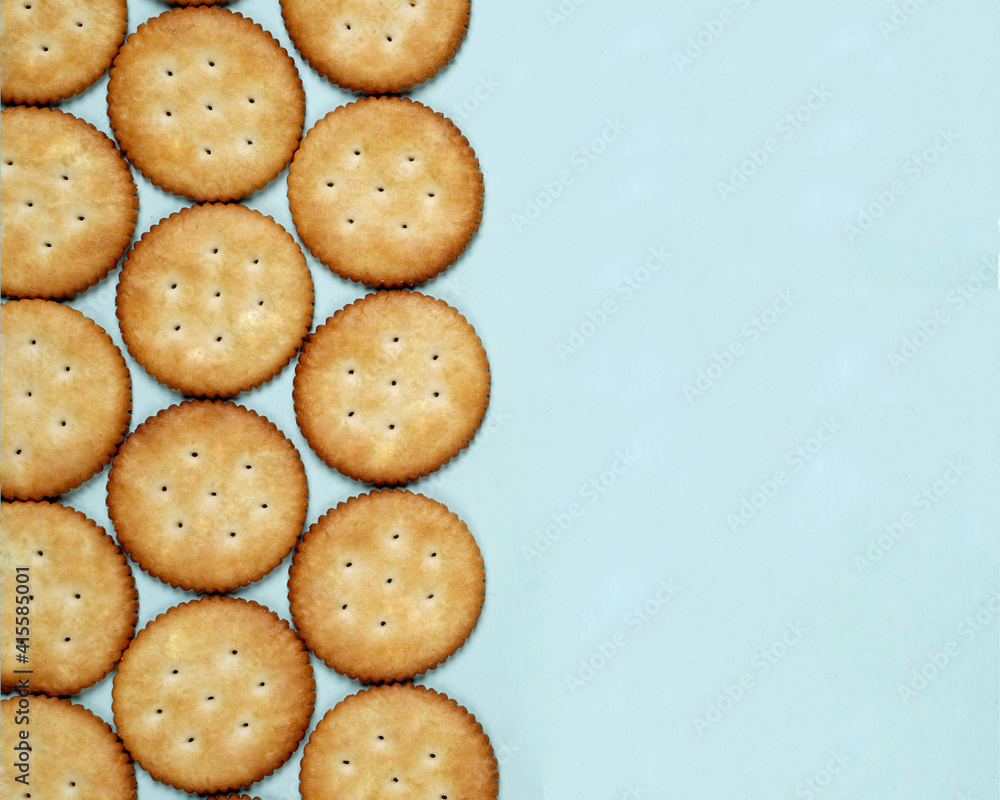 Biscuits Are A Crunchy Snack Product Made By Baking Them Several Types Of Biscuits Are Arranged