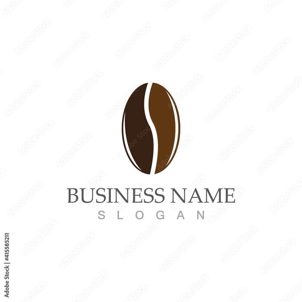 coffee bean icon vector coffee bean icon vector
