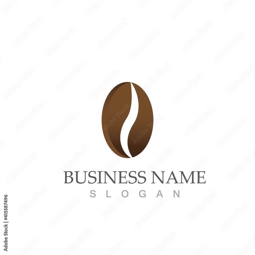 coffee bean icon vector coffee bean icon vector