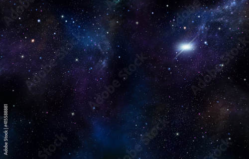 starry night sky deep outer space © nj_musik