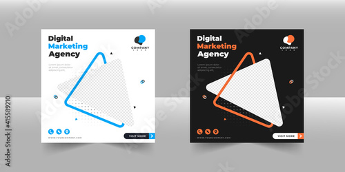 business social media post banner template