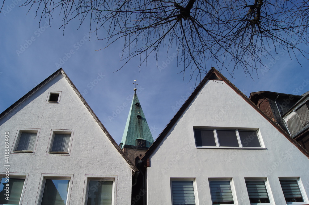 alte Fachwerkhäuser in der mittelalter Stadt Lemgo alte Fachwerkhäuser in der mittelalter Stadt Lemgo