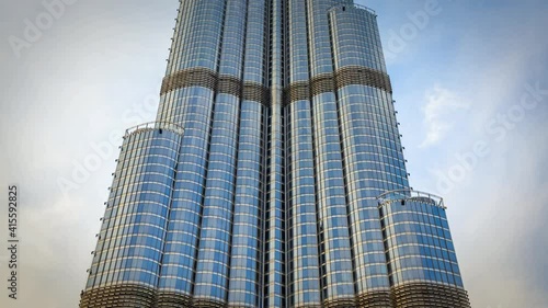 Dubai, UAE - November 28, 2018: Downtown Dubai district. View of the Burj Khalifa Tower. photo
