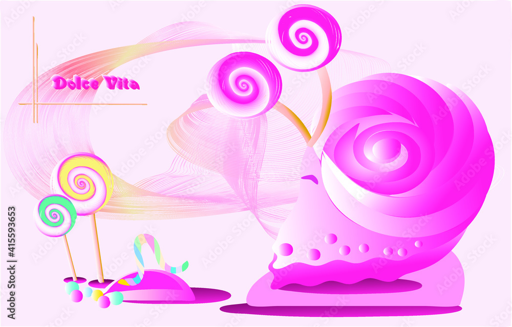 Obraz premium Pink sweets