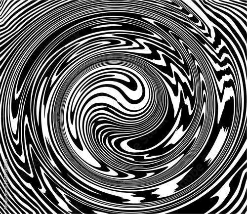 Vector spiral. Spiral. The concentric circles. The silhouette of the spiral. Effect, hypnosis, the symmetry of the spiral. Abstract background, design element.