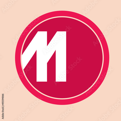 M Letter Logo (ID: 415594066)