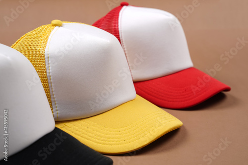 Photography Close-up of a colored baseball cap