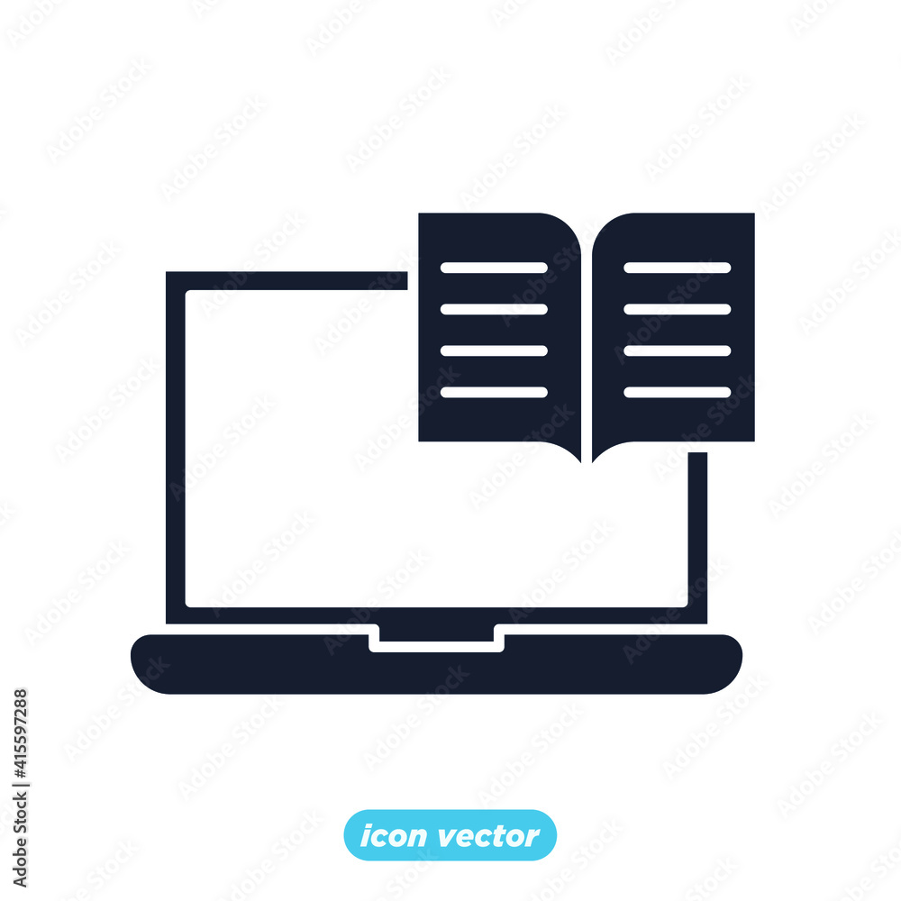 E-learning icon. Online Education symbol template for graphic and web design collection logo vector illustration E-learning icon. Online Education symbol template for graphic and web design collection logo vector illustration