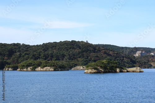 毘沙門島・大黒島・布袋島、日本三景松島の風景 （宮城県松島町）