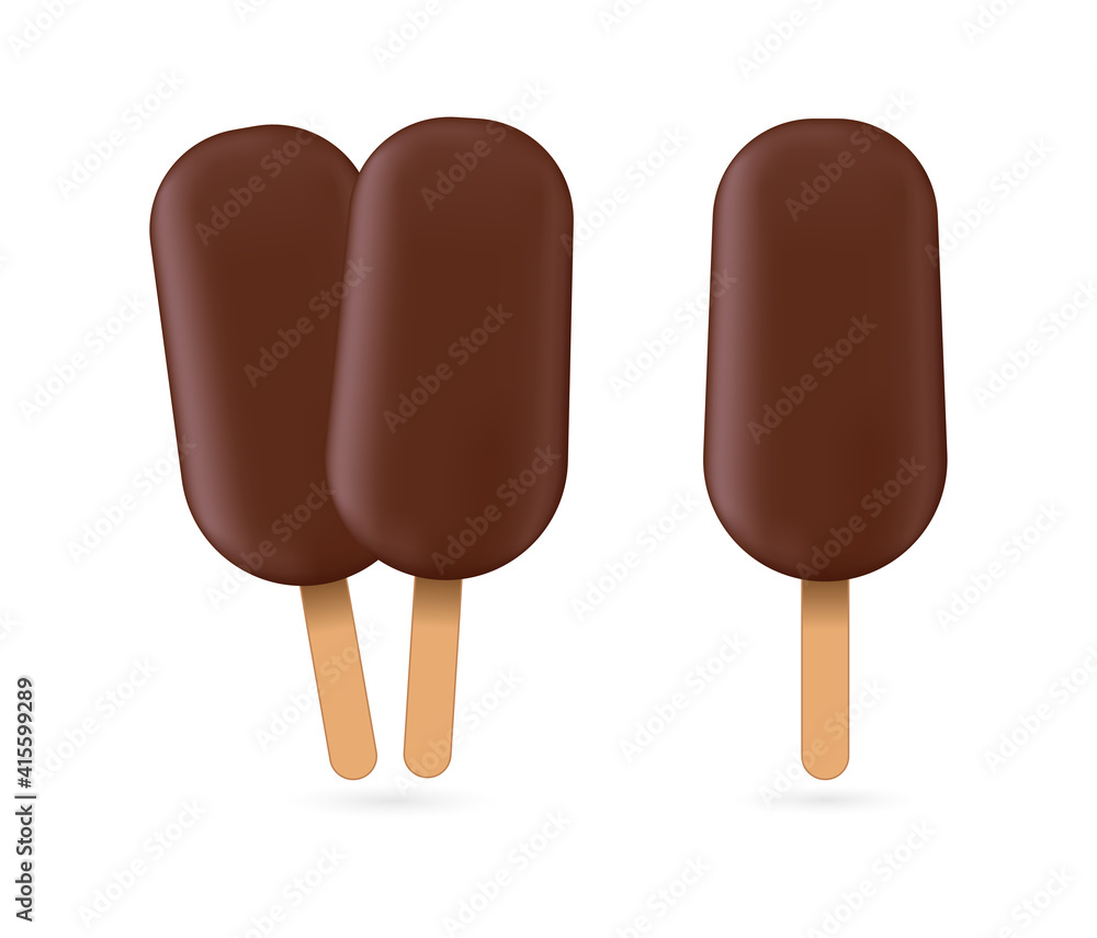 Obraz premium ice cream chocolate escimo icon