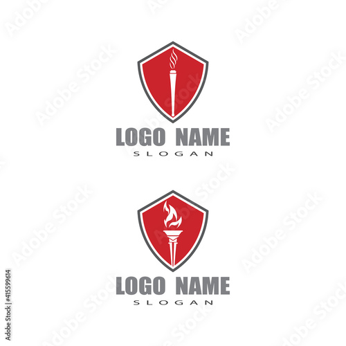 Free Download Torch  Logo Template vector symbol illustration design - GFXLoad