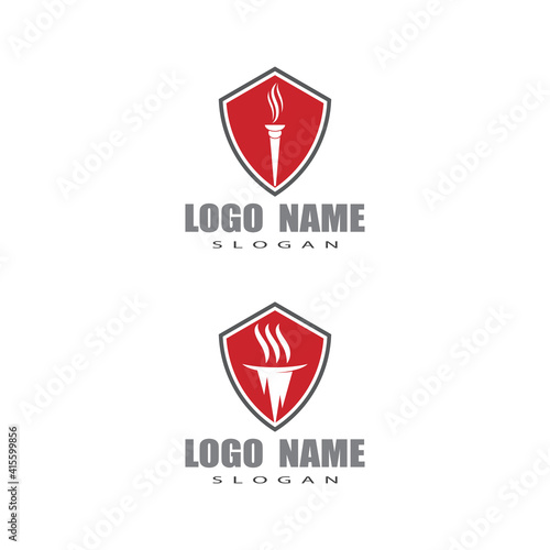 Free Download Torch  Logo Template vector symbol illustration design - GFXLoad