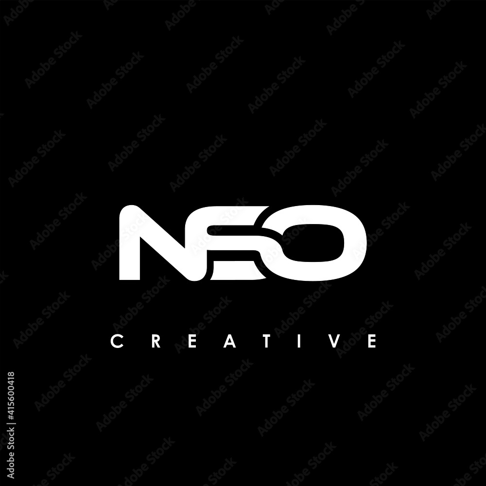 NSO Letter Initial Logo Design Template Vector Illustration