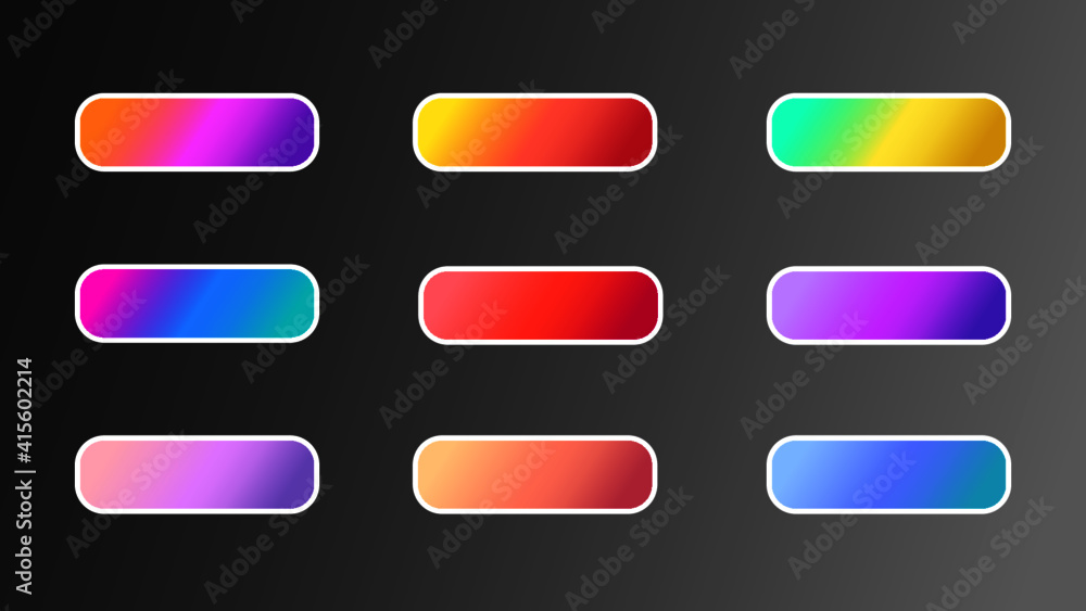 set of colorful buttons