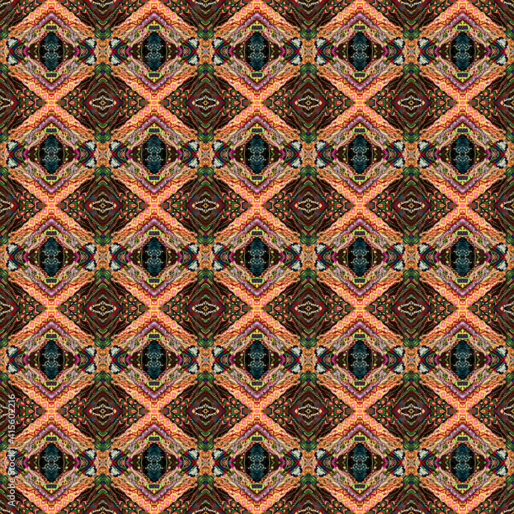 Colorful seamless ikat Persian Carpet Ethnic texture abstract ornament Mexican Traditional Carpet Fabric Texture Arabic,turkish carpet ornament African textures and traditional motifs, vintage.