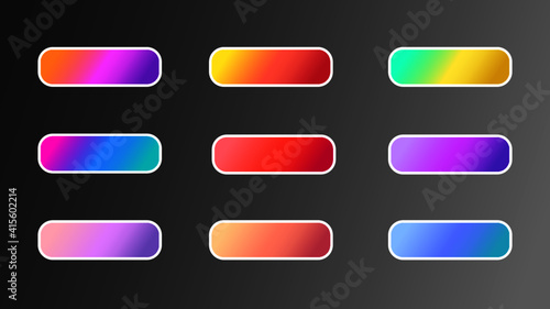 set of colorful buttons