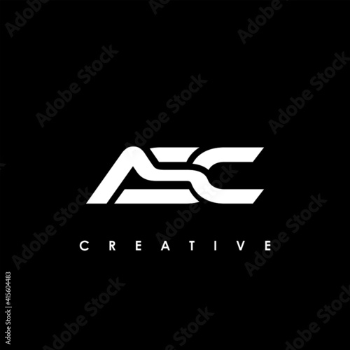 ASC Letter Initial Logo Design Template Vector Illustration