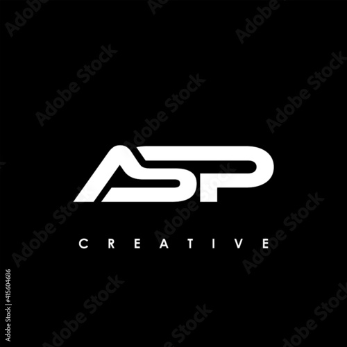 ASP Letter Initial Logo Design Template Vector Illustration